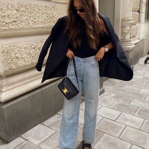 SLVRLAKE Grace High Waisted Straight Jean 25